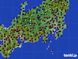 2024年03月03日の関東・甲信地方のアメダス(日照時間)