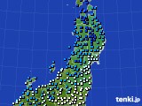 2024年03月03日の東北地方のアメダス(気温)