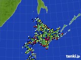 北海道地方のアメダス実況(日照時間)(2024年03月04日)
