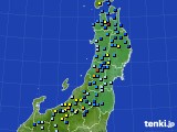 東北地方のアメダス実況(積雪深)(2024年03月06日)