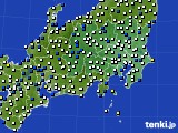関東・甲信地方のアメダス実況(風向・風速)(2024年03月06日)