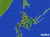 北海道地方のアメダス実況(積雪深)(2024年03月07日)