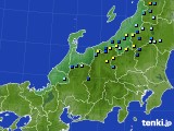 北陸地方のアメダス実況(積雪深)(2024年03月07日)