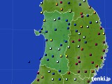 秋田県のアメダス実況(日照時間)(2024年03月07日)