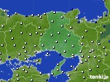 2024年03月07日の兵庫県のアメダス(風向・風速)