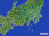関東・甲信地方のアメダス実況(気温)(2024年03月08日)