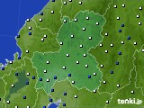 岐阜県のアメダス実況(風向・風速)(2024年03月08日)