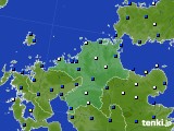 福岡県のアメダス実況(風向・風速)(2024年03月08日)