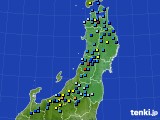 東北地方のアメダス実況(積雪深)(2024年03月09日)