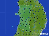 秋田県のアメダス実況(気温)(2024年03月09日)
