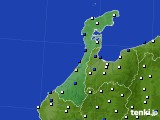 2024年03月09日の石川県のアメダス(風向・風速)