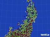 東北地方のアメダス実況(日照時間)(2024年03月10日)