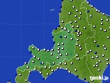 道央のアメダス実況(風向・風速)(2024年03月10日)