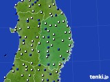 岩手県のアメダス実況(風向・風速)(2024年03月10日)