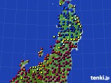東北地方のアメダス実況(日照時間)(2024年03月11日)