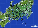関東・甲信地方のアメダス実況(降水量)(2024年03月12日)