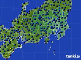 2024年03月12日の関東・甲信地方のアメダス(日照時間)