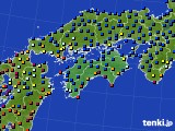四国地方のアメダス実況(日照時間)(2024年03月12日)