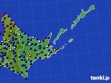 道東のアメダス実況(日照時間)(2024年03月12日)