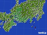 東海地方のアメダス実況(風向・風速)(2024年03月12日)