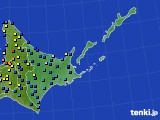 道東のアメダス実況(積雪深)(2024年03月13日)