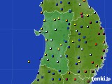 秋田県のアメダス実況(日照時間)(2024年03月13日)