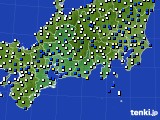 2024年03月13日の東海地方のアメダス(風向・風速)