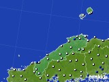 島根県のアメダス実況(風向・風速)(2024年03月13日)