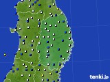 岩手県のアメダス実況(風向・風速)(2024年03月13日)