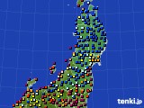 東北地方のアメダス実況(日照時間)(2024年03月14日)