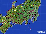 2024年03月14日の関東・甲信地方のアメダス(日照時間)
