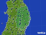 岩手県のアメダス実況(風向・風速)(2024年03月16日)