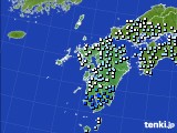 九州地方のアメダス実況(降水量)(2024年03月17日)