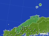 島根県のアメダス実況(降水量)(2024年03月17日)