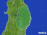 岩手県のアメダス実況(降水量)(2024年03月17日)