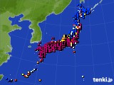 2024年03月18日のアメダス(日照時間)