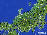 北陸地方のアメダス実況(風向・風速)(2024年03月18日)
