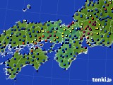 近畿地方のアメダス実況(日照時間)(2024年03月19日)