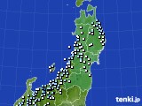 東北地方のアメダス実況(降水量)(2024年03月20日)