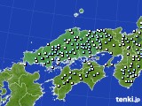 中国地方のアメダス実況(降水量)(2024年03月20日)