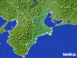 三重県のアメダス実況(降水量)(2024年03月20日)