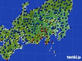 関東・甲信地方のアメダス実況(日照時間)(2024年03月20日)