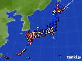 2024年03月20日のアメダス(日照時間)