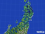 2024年03月20日の東北地方のアメダス(気温)
