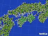 四国地方のアメダス実況(風向・風速)(2024年03月20日)