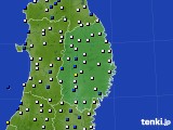 岩手県のアメダス実況(風向・風速)(2024年03月20日)