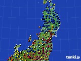 東北地方のアメダス実況(日照時間)(2024年03月21日)