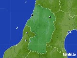 山形県のアメダス実況(降水量)(2024年03月22日)