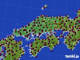 中国地方のアメダス実況(日照時間)(2024年03月22日)