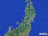 2024年03月22日の東北地方のアメダス(気温)